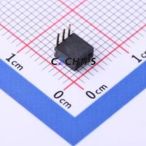 X1311FR-03-C43D24 Pin Socket Bent Lead Through Hole,P=1.27mm Connector 1x3P 1.27mm Square Hole Right Angle Insert - Product Image 1