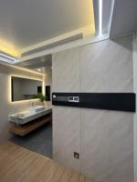 Luxe, intelligent, portable, 8,5 m, 28 ㎡   Capsule spatiale mobile, maisons préfabriquées, cabane mobile, maisonnette avec salle de bain pour l'extérieur