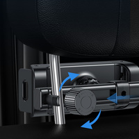 Support de téléphone portable pour siège arrière de voiture Yesido C135, support de tablette pour siège arrière de voiture USB