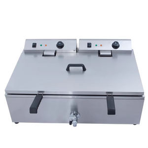 <span class=keywords><strong>Friteuse</strong></span> commerciale à <span class=keywords><strong>double</strong></span> <span class=keywords><strong>cuve</strong></span> 16L+16L pour cuisson rapide à l'huile, en promotion - Product Image 2