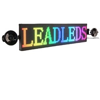 Pantalla Flexible Led a todo Color P4, aplicación Bluetooth para publicidad de coche, pantalla electrónica Led Smart Car Hd, pegatina para coche, Panel suave