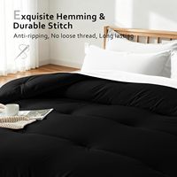 Couette matelassée moderne en polyester pour lit double toutes saisons, ultra-douce, lavable en machine, respectueuse de la peau