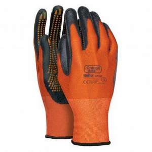 Guantes de seguridad con puntos naranjas T 08 - Product Image 1