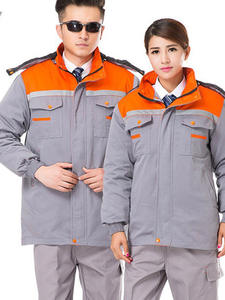 Combinaison de travail d'hiver épaisse, protection contre le froid, unisexe, doublure en coton rembourrée, polaire amovible - Product Image 4