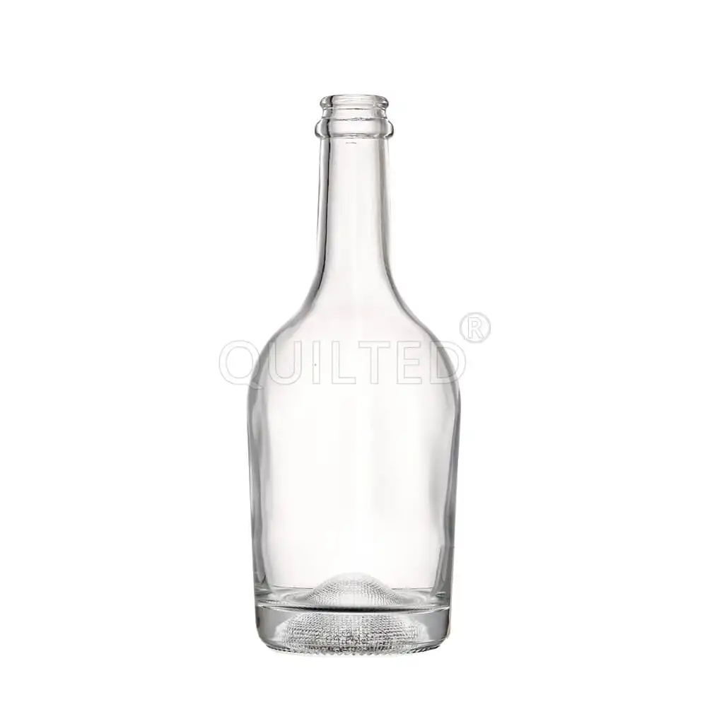 Di alta qualità personalizzato 500ml liquori sfusi vino alcol bottiglia di vetro