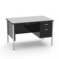 Bureau d'enseignant moderne pour école, bureau commercial, avec design modulaire, plateau en MDF et base en acier, à vendre