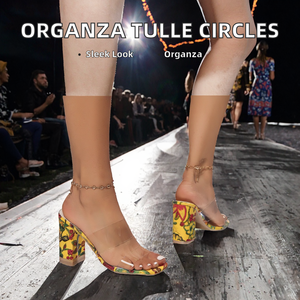Sandales compensées transparentes en PVC pour femmes grandes tailles, talons épais super hauts, printemps-été - Product Image 2