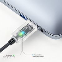 DTECH 1M USB A a Serial TTL 6 pines 3,3 V UART Cable convertidor de nivel con chaqueta negra