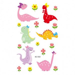 Nouveaux autocollants de tatouage temporaires pour enfants, originaux, imperméables, écologiques, personnalisés, à motifs de dinosaures et d'animaux, jetables - Product Image 4