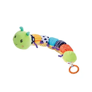 neue babyprodukte 2024 sinnesspielzeug für babys interaktiv und zahnschleifer niedlich anpassbar weich plüsch Caterpillar plüschtiere