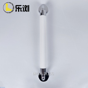 Maniglia di sicurezza <span class=keywords><strong>Le</strong></span> Liu tipo I in legno bianco e lega di zinco lucidata per bagno, per anziani, disabili e donne in gravidanza - Product Image 1