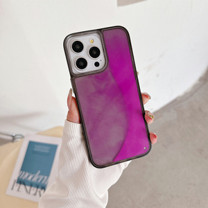 Lusso liquido luminoso personalizzare sabbie mobili cassa del telefono per <span class=keywords><strong>iPhone</strong></span> 16 15 Pro Max 14 13 12 11 Glow in copertura al Neon scuro - Product Image 3