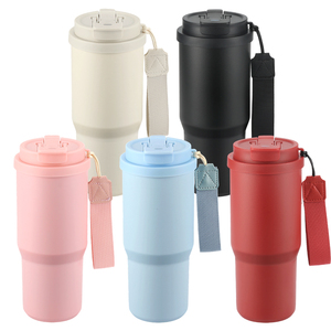 Mug à café en acier inoxydable de haute qualité, 750 ml, avec couvercle, pour une rétention de chaleur optimale, portable, idéal pour les voyages - Product Image 2
