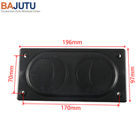 Outlet ganda terintegrasi, pemanas omnidirectional Universal Outlet udara untuk mesin konstruksi modifikasi kendaraan 196*97mm