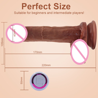 Vibromasseur télescopique en silicone liquide, chauffant et intelligent, pour stimulation du point G et du clitoris, pour la masturbation féminine