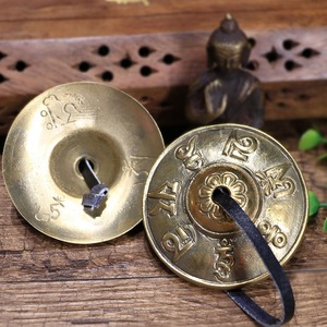 Tipitaka <span class=keywords><strong>Tibetan</strong></span> tingsha Cymbal chuông thủ công trong Nepal âm thanh chữa bệnh Thiền Chuông 6.5 cm cho âm thanh chữa bệnh - Product Image 1