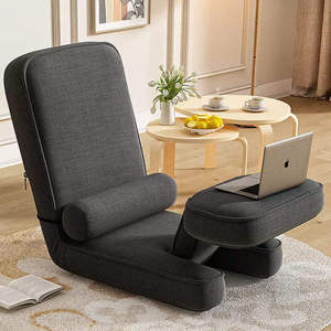 Chaise d'ordinateur pliable ergonomique de style moderne <span class=keywords><strong>Kyanos</strong></span> avec dossier en tissu rembourré en coton pour chambre à coucher - Product Image 2