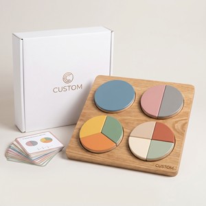 Bandeja <span class=keywords><strong>de</strong></span> Madera Montessori Personalizada OEM para <span class=keywords><strong>Fracciones</strong></span>, Segmentos Circulares 1/2 1/<span class=keywords><strong>3</strong></span> 1/4, Juguete Educativo <span class=keywords><strong>de</strong></span> Matemáticas para División, Referencia <span class=keywords><strong>de</strong></span> Aprendizaje - Product Image 1