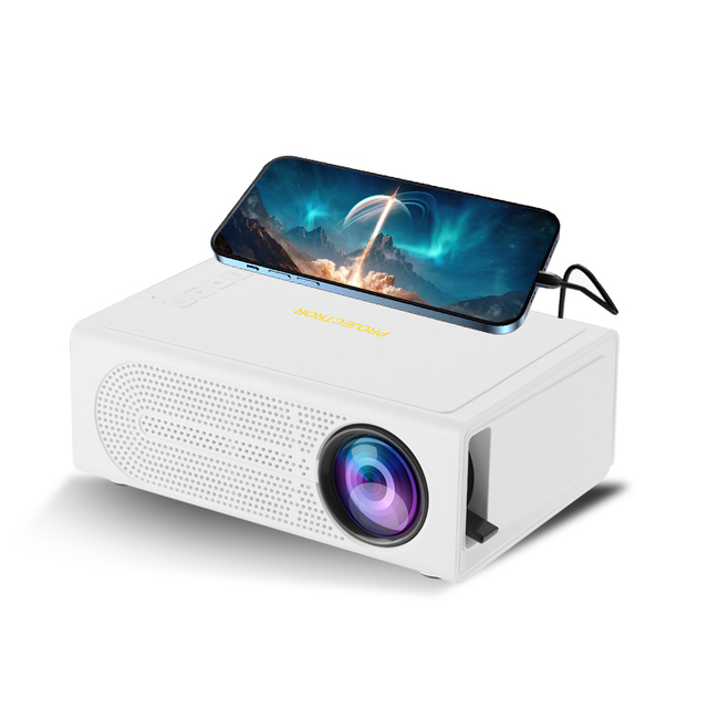 M200 Mini Mobile 1080P Smart Projector Home Theater Portable Wired LED Projector Outdoor Use