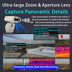 Ống kính kép nhiệt PTZ Analog máy ảnh độ phân giải cao <span class=keywords><strong>Zoom</strong></span> quang học tầm nhìn ban đêm thẻ SD <span class=keywords><strong>IP</strong></span> bi quang phổ nhiệt PTZ theo dõi máy ảnh - Product Image 2