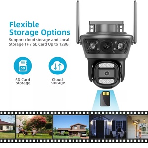 双镜头双屏4K 6MP安全摄像机新人工智能运动跟踪变焦PTZ 6MP高清摄像机安全摄像机Icsee - Product Image 6