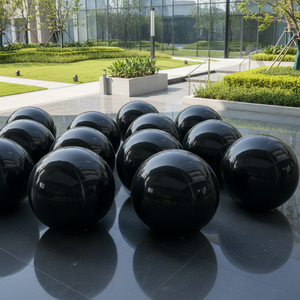 PVC Black Inflatable Large Advertising <b>Round</b> Shape Mirror Reflective Sphere <b>Balloons</b> Ball Customized Decorative Inflatable - Product Image 1
