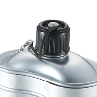 Botol air piknik Kemah air kantin, botol minum logam Aluminium untuk air