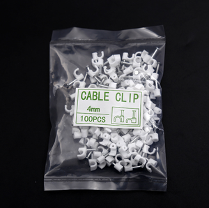 Clipe de fio para cabo de unha elétrico, design profissional, tamanho completo, pe, branco, redondo - Product Image 1