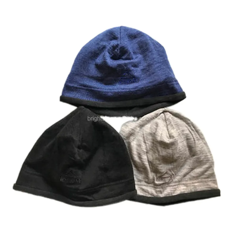 100% Polyester Fleece Geborduurde Heren Outdoor Hoeden Beanie