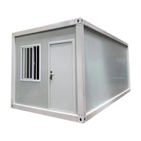 Maison conteneur à panneaux sandwich, solution complète, logement temporaire, bureau, type boîte simple, rectangulaire, pliable, maison mobile