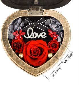 Boîte à fleurs en daim pour remise de diplômes pour ses <span class=keywords><strong>femmes</strong></span> le jour de la Saint-Valentin - Product Image 3