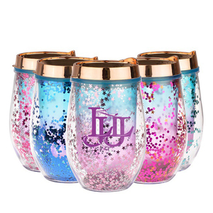 <span class=keywords><strong>DEHP</strong></span>-vasos de plástico con pajita transparente para beber, vasos acrílicos de doble pared, botella de agua de plástico - Product Image 1