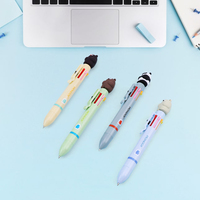 Nuevo Diseño Creativo con Temática de IP, Bolígrafo de 8 Colores, Bolígrafo Multicolor con Clic Lateral, Bolígrafo con Diseño de Animal 3D