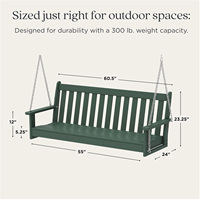 Fauteuil suspendu de jardin moderne avec structure en fer et tissu HDPE imperméable, mobilier de loisirs