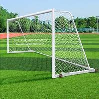 Buts de football mobiles en aluminium 2m * 3m Buts de football professionnels pleine grandeur pour enfants et adultes Buts de terrains de football intérieur