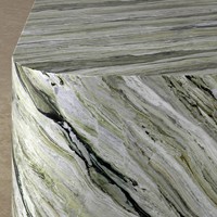 Table basse rectangulaire en pierre de marbre vert jade meubles contemporains en pierre naturelle pour la décoration intérieure