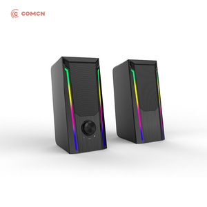 Comcn Desktop Speakers 2.0 Channel Stereo With Led <b>Light</b> For <b>Gaming</b> And Home Use - Product Image 2