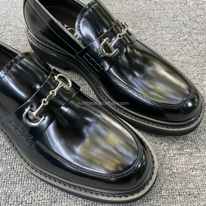 Mocassins en cuir de veau Embassy Derby Brogue Intemporels Nouveau <span class=keywords><strong>avec</strong></span> étiquettes <span class=keywords><strong>Boucle</strong></span> Chaussures en cuir Chaussures habillées d'affaires Mocassins Chaussures Derby - Product Image 3