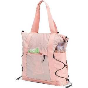 Bolsa de Viaje de Nailon Impermeable Plegable Personalizada, Bolsa de Viaje Ligera para Mujer, Bolsa de Viaje Plegable para Ropa con Asas - Product Image 4