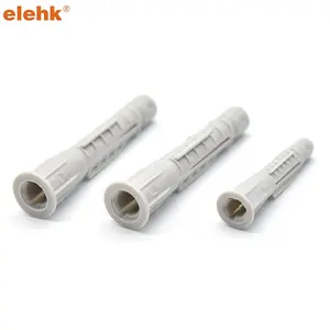 Elehk Grey Pa Pe Material Plastic Nylon Anchor And Expansion Anchors Plastic Anchor Wall Plug