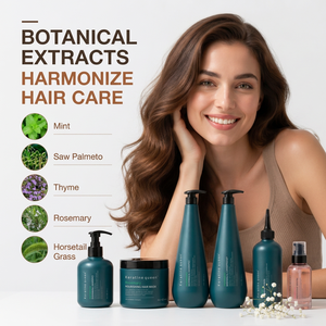 Shampooing et après-<span class=keywords><strong>shampoing</strong></span> bio à <span class=keywords><strong>l</strong></span>'huile de romarin, marque privée GMPC, traitement épaississant à la biotine et à la kératine, anti-chute de cheveux, favorisant la croissance des cheveux - Product Image 2