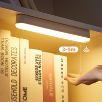 Veilleuse à capteur d'induction intelligent, détection automatique du corps, sans fil, à intensité variable, rechargeable par USB, lumière de bar pour couloir, escalier
