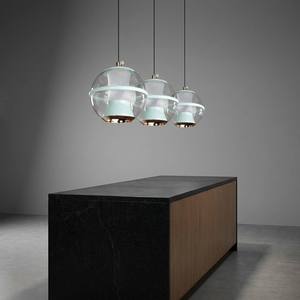 Lampada a Sospensione JACKSUN in Ferro e Vetro, Lampadario LED a Bulbo Singolo, Illuminazione per Sala da Pranzo e Soggiorno 4000K - Product Image 3