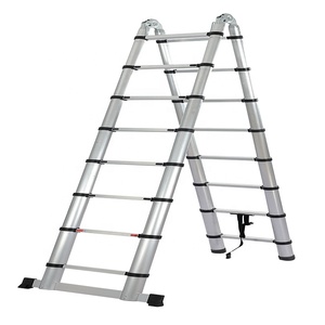 Échelle télescopique multifonction en aluminium Deliladder <span class=keywords><strong>3</strong></span>,2 m, échelle à charnière pliante EN131 - Product Image 5