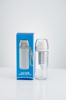 Botol Filter Air Alkali 500ml OEM/ODM Tritan Dual Drinking Bebas BPA Portabel Ramah Lingkungan untuk Penggunaan di Mobil