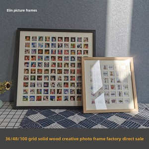 100 Pièces Grille Rectangulaire Avatar 48/36 Grilles <span class=keywords><strong>Cadre</strong></span> Photo Commémoratif Créatif en Bois Massif avec Montage en Carton <span class=keywords><strong>Luffy</strong></span> Bishi - Product Image 4