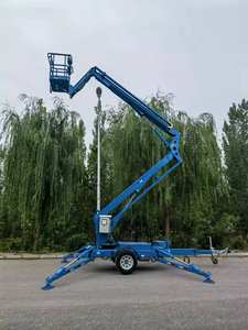 Trailer Mount Boom <span class=keywords><strong>Lift</strong></span> ditarik gunting mengangkat Trailer dipasang udara kerja <span class=keywords><strong>Platform</strong></span> - Product Image 6