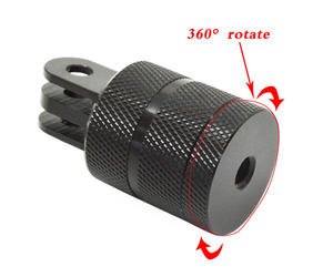 Adaptateur universel en alliage d'aluminium rotatif à 360 degrés pour la fixation de caméra d'action pour GoPro Hero 13 12 11 10 <span class=keywords><strong>9</strong></span> 8 7 6 5 4 3 2 DJI Insta360 - Product Image 5