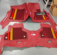 Tapis de sol de voiture Muchkey Automotive Interior Car Foot Mat 5D Luxury Leather Special Car Mats Double Layer Car Floor Mats