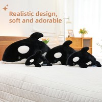 Adorable Peluche Créative en Coton Ultra Doux en Forme de Dauphin, Coussin de Câlin pour Enfants, Aide au Sommeil, Idéal pour Anniversaire